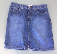 Tommy Hilfiger Women&#39;s Size 5 A-Line Back Slit Blue Jean Denim Mini Skirt - £10.97 GBP
