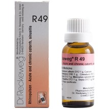5x Dr Reckeweg Germany R49 Sinus Drops 22ml | 5 Pack - $38.87