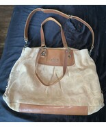 Vintage Coach Convertible Two-way Suede  Handbag - $1,505.34 MXN