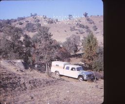 126 color slide * KODAK Kodachrome - 1966 DODGE CREW CAB PICK UP Camper ... - $5.45