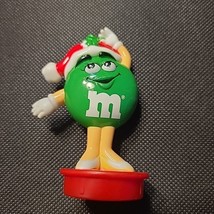 M&amp;M Christmas Decoration Ornament Cake Topper 1998 3&quot; Vintage Green Cupcake - £3.12 GBP