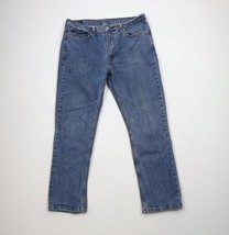 Vintage Y2K Levis 514 Mens 36x30 Distressed Straight Leg Denim Jeans Blue Cotton - $54.40