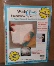 Wash Away Foundation Paper Machine Embroidery Paper Piecing 30 Sheets Qu... - £14.65 GBP