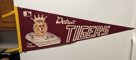 Vtg 1969 Detroit Tigers 1968 World Champions Tiger Stadium MLB Pennant  - £74.08 GBP