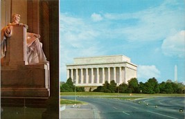 Abraham Lincoln Statue Lincoln Memorial Washington DC Postcard PC557 - £3.92 GBP