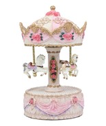 Carnival Merry Go Round Princess Pink Royal Horse Ponies Musical Carouse... - $81.69 CAD