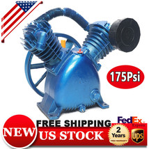 Double Stage 5.5 Hp Air Compressor Head Pump Motor 175 Psi Twin Cylinder - $416.09