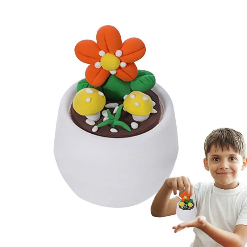 Modeling Clay For Kids Kids Clay Clay Crafts Harmless Fake Potted Plants Cute - £13.34 GBP+