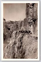 RPPC Men Riders On Mules Along The Path In The Canyon Real Photo Postcard D47 - $12.95