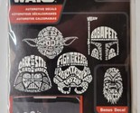 Star Wars Automotive Decals 5 Piece Yoda, Boba Fett, Darth Vader, Chewie - $11.87
