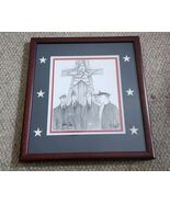 P Buckley Moss Our Heros 2006 31/1000 Armed Forces USA Framed Nice - $64.99