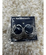 Belk Silverworks Fine Silver Plate Round Filigree Dangle Earrings - $278.96 MXN