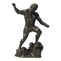 Theseus the Mythical King of Athens Cast Marble Statue Sculpture Bronze Tone - £73.76 GBP