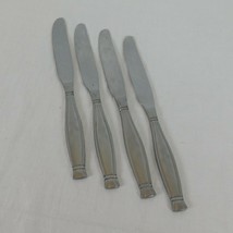 Lot of 4 Oneida Ambiance Pattern 18/10 Stainless Steel Knives 9&quot; Long Fl... - $7.85