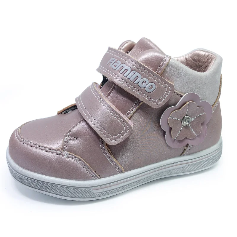 FLAMINGO Autumn Felt High Quality Pink Kids Boots Size 22-27 Anti-slip Shose for - £183.46 GBP
