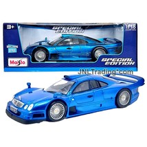 Maisto Special 1:18 Scale Die Cast Blue Mercedes-Benz CLK-GTR Street Ver... - £43.90 GBP