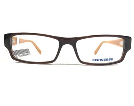 Converse Q004 UF BROWN Eyeglasses Frames Orange Rectangular Full Rim 51-15-135 - £43.97 GBP