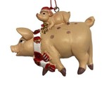 Kurt Adler Momma and Baby Pink Pig Ornament Farming Themed Tree Decorati... - $8.35