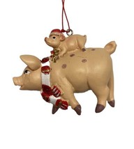 Kurt Adler Momma and Baby Pink Pig Ornament Farming Themed Tree Decoration nwt - £6.67 GBP