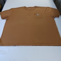Carhartt K87 BRN Men's Brown Cotton Short Sleeve T-Shirt Size 4XL Chest 64" image 13