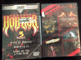 Horror movie lot DVD  classic horror 3 sealed 4 film favorites is open - £10.50 GBP