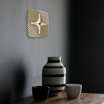 Unique modern wooden wall clock, a laser cut  piece of wall art - Spider - $99.00