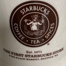 First Starbucks Coffee Mug Pike Place Market 1971 Coffee Tea Cup Barista... - $18.14