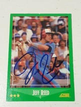 Jeff Reed Montreal Expos 1988 Score Autograph Card #408 Read Description - £3.87 GBP