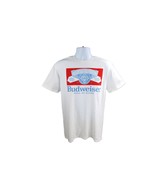 Budweiser King of Beers Graphic White T-Shirt, Short Sleeve Lightweight ... - £14.86 GBP+