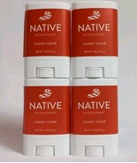 4X Native Deodorant Candy Cane Scent - Mini Travel Size .35 Oz. Each  - $280.11 MXN