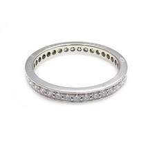 Authentic! Cartier Platinum Diamond 0.70ctw Eternity Band Ring Sz EU 49 US 5 - £3,525.15 GBP