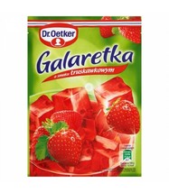 Dr.Oetker Jello: STRAWBERRY flavor PACK of 3 Made in Poland FREE SHIPPING - £7.92 GBP