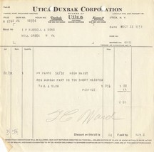 Utica Duxbak Corp ~ Sportsman Clothing-Kamp-It Gita Abbigliamento ~1931 ... - £6.75 GBP