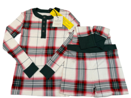 Hearth &amp; Hand With Magnolia Multi Holiday Plaid Lounge Pajama Set Kids Size 6 - $13.86