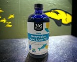 365 WHOLE FOODS Mkt LIQUID NORWEGIAN Cod LIVER OIL 1000mg Omega 16oz EXP... - £19.40 GBP