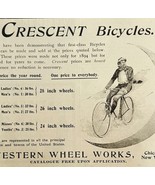 Crescent Bicycles 1894 Advertisement Victorian Bikes One Price For All #... - $34.57 CAD