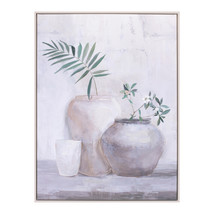 Framed Foliage Vase Canvas Wall Art 32&quot;H - $87.50