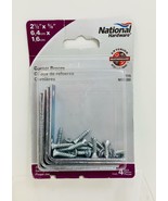 4 Piece National Hardware Corner Braces 2-1/2&quot; x5/8&quot;, Zinc Plated -N113-233 - $14.06 CAD