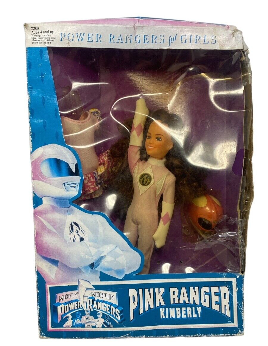 Mighty Morphin Power Rangers for Girls Pink Ranger Kimberly 9" Doll 1994  in box - $28.70