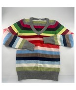 Gap Sweater Womens Medium Colorful Striped Multicolor V-Neck Pullover Long - $42.55