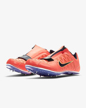 new men&#39;s 11 w/bag Nike Zoom LJ4 Track &amp; Field Spikes Long Jump mango 41... - £47.73 GBP