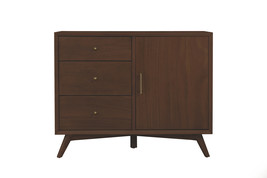 Melbourne 3 Drawers &amp; 1 Door Accent Cabinet, Walnut - $810.00