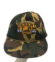 Desert Storm Snapback Trucker Hat Adjustable Baseball Cap Mesh Camo - £12.05 GBP