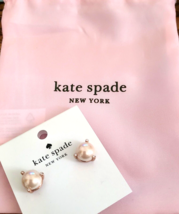 kate spade New York Rise and Shine Cream Pearl/Rhinestone Earrings NWT &amp; Bag - $25.99