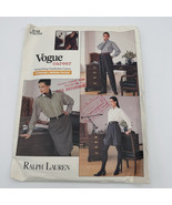 Vintage 1988 Vogue Ralph Lauren UNCUT Sewing Pattern 2135 Pants, Skirt  ... - $26.81 CAD
