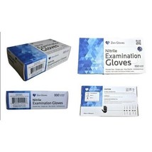 Box of 100 PCS Blue Nitrile Disposable Exam/Medical Gloves, Latex &amp; Powder Free - £9.95 GBP
