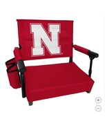 Nebraska Cornhuskers Stadium Seat NCAA Premium Foldable Pocket Red White - $119.53 CAD