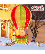 Christmas Santa Claus in Hot Air Balloon 4.5-Ft Lighted Holiday Party De... - £85.06 GBP