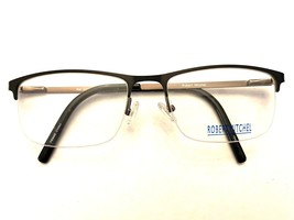 Robert Mitchel Eyeglasses Frames RM 202124 BK Rectangular Half Rim 54-18... - £46.55 GBP