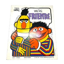 Vintage 1976 Sesame St. Bert And Ernie Friends Wooden Puzzle, 1980 Big Bird Book - £7.06 GBP